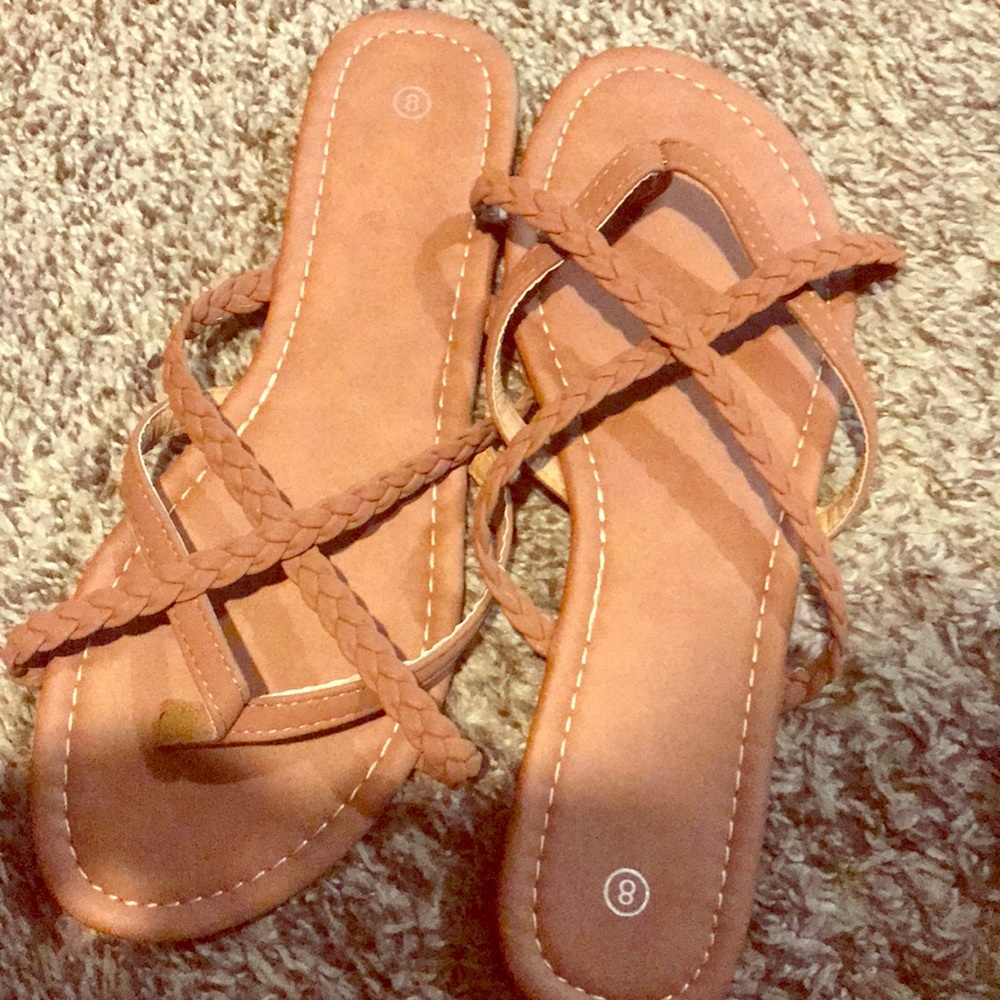 Cute brown Sandals size 8